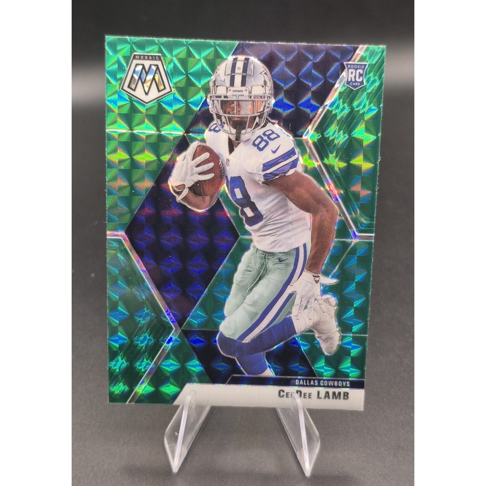 2020 Panini Mosaic Ceedee Lamb #207 Rookie Green Reactive Prizm (RC) Cowboys